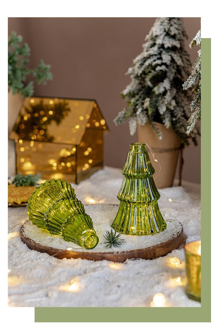 Glass Christmas Tree Vase - Koda Store - Free Shipping