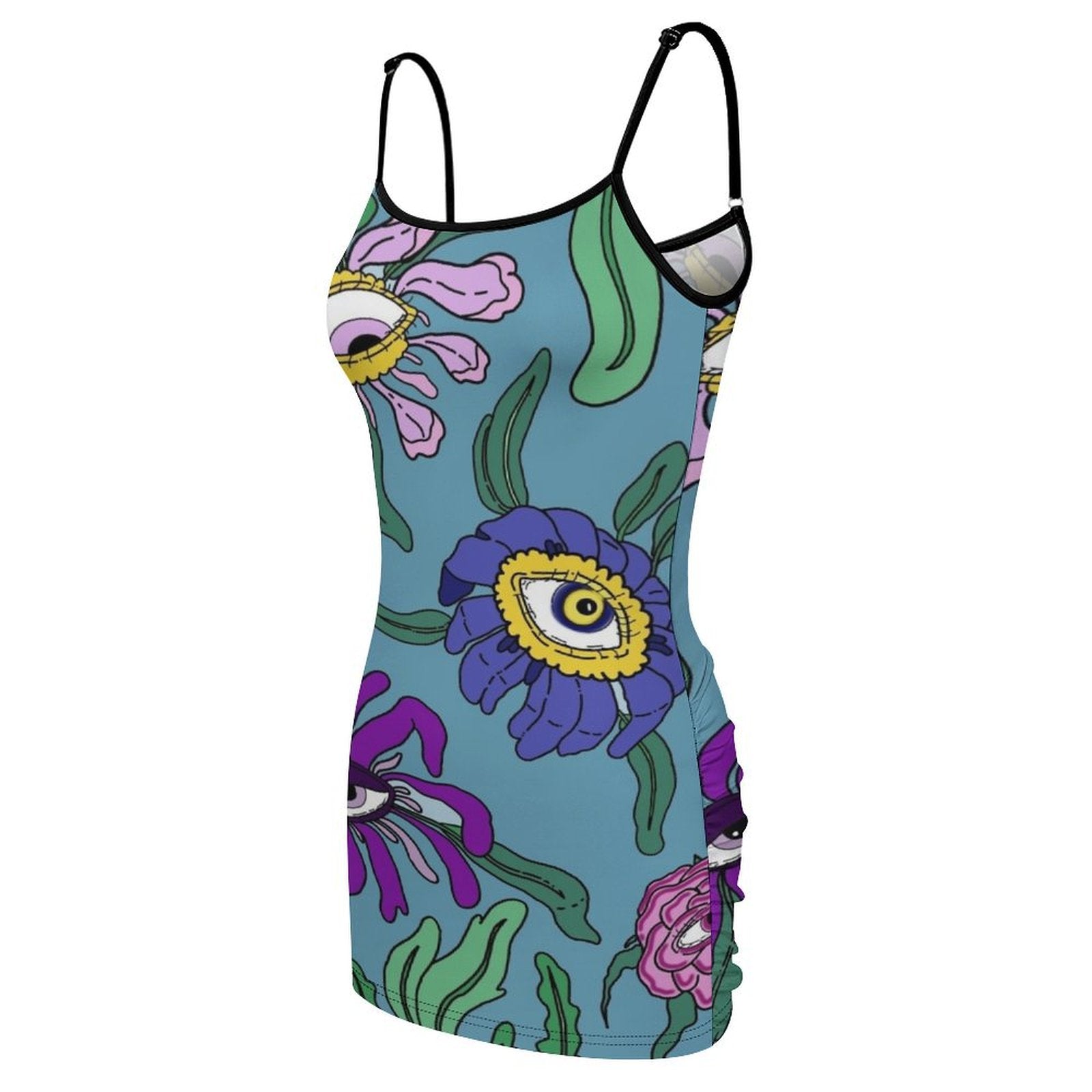 Nature's Seeing Eye Printed Mini Dress - Koda Store - Free Shipping