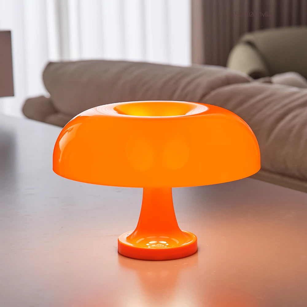 Nesso Art Deco Mushroom Lamp - Orange | Dimmable - Koda Store - Free Shipping