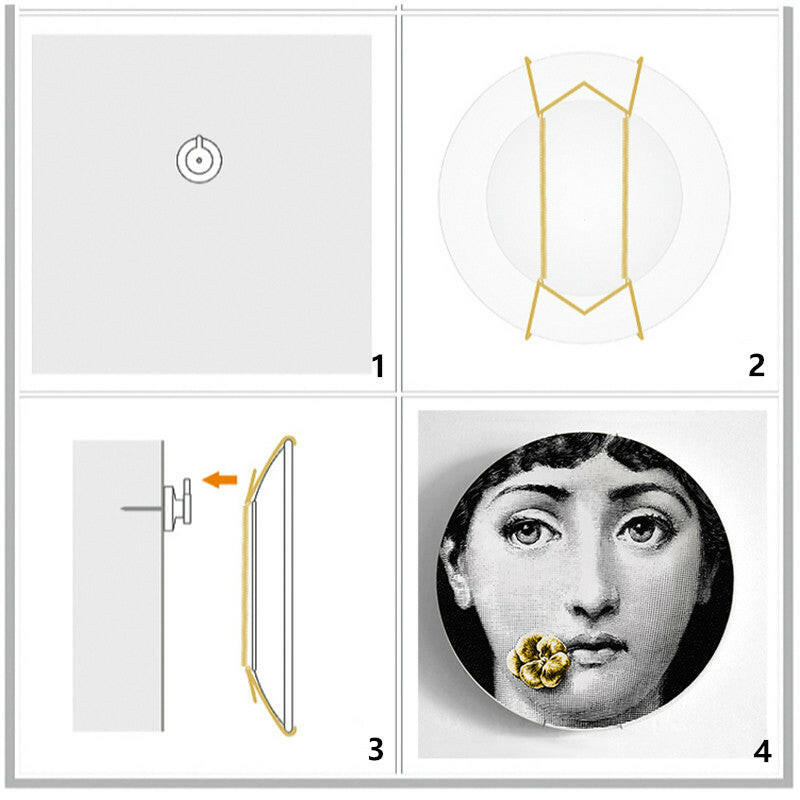 Yayoi Kasuma Mushroom Ceramic Decorative Plate - Koda Store - Free Shipping