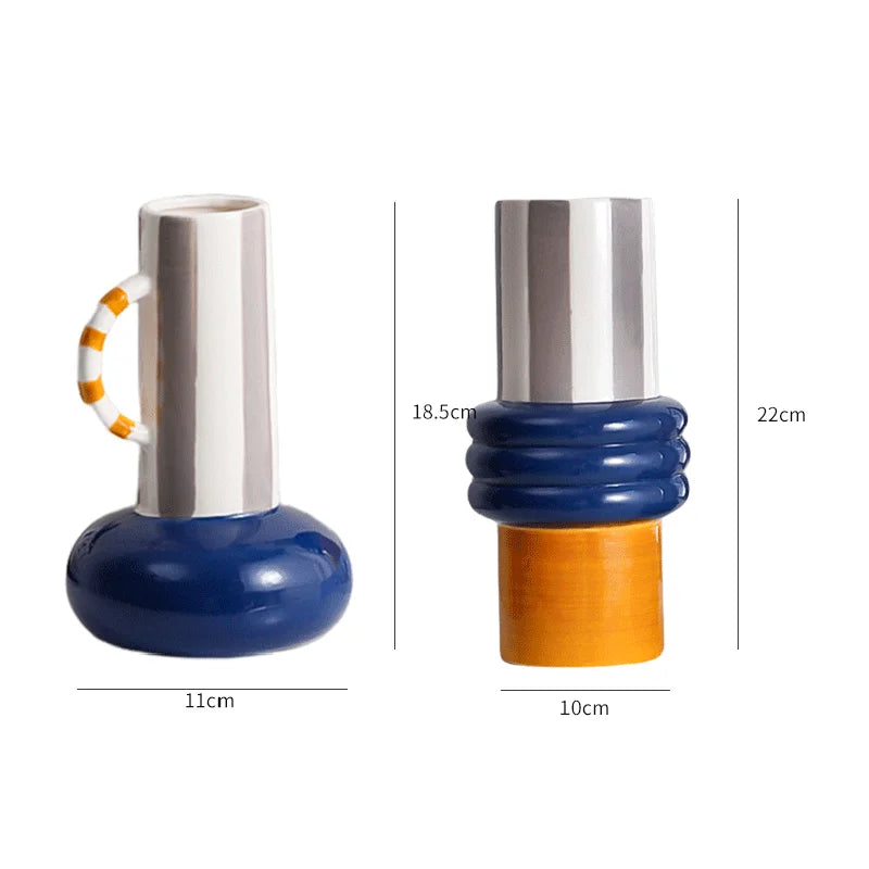 Patchwork Illusion Tabletop Vase - Koda Store - Free Shipping