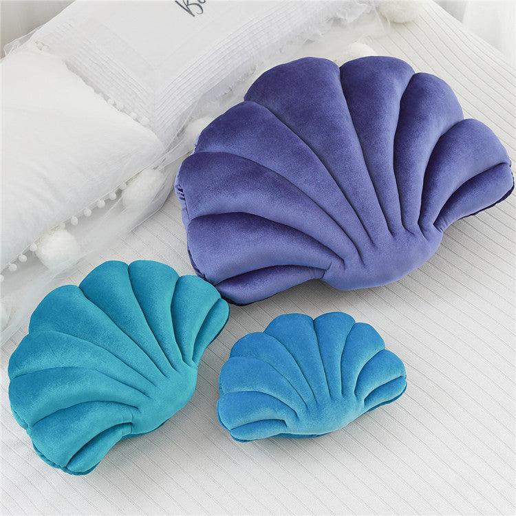 Colourful Classic Shell Cushion - Turquoise - Koda Store - Free Shipping