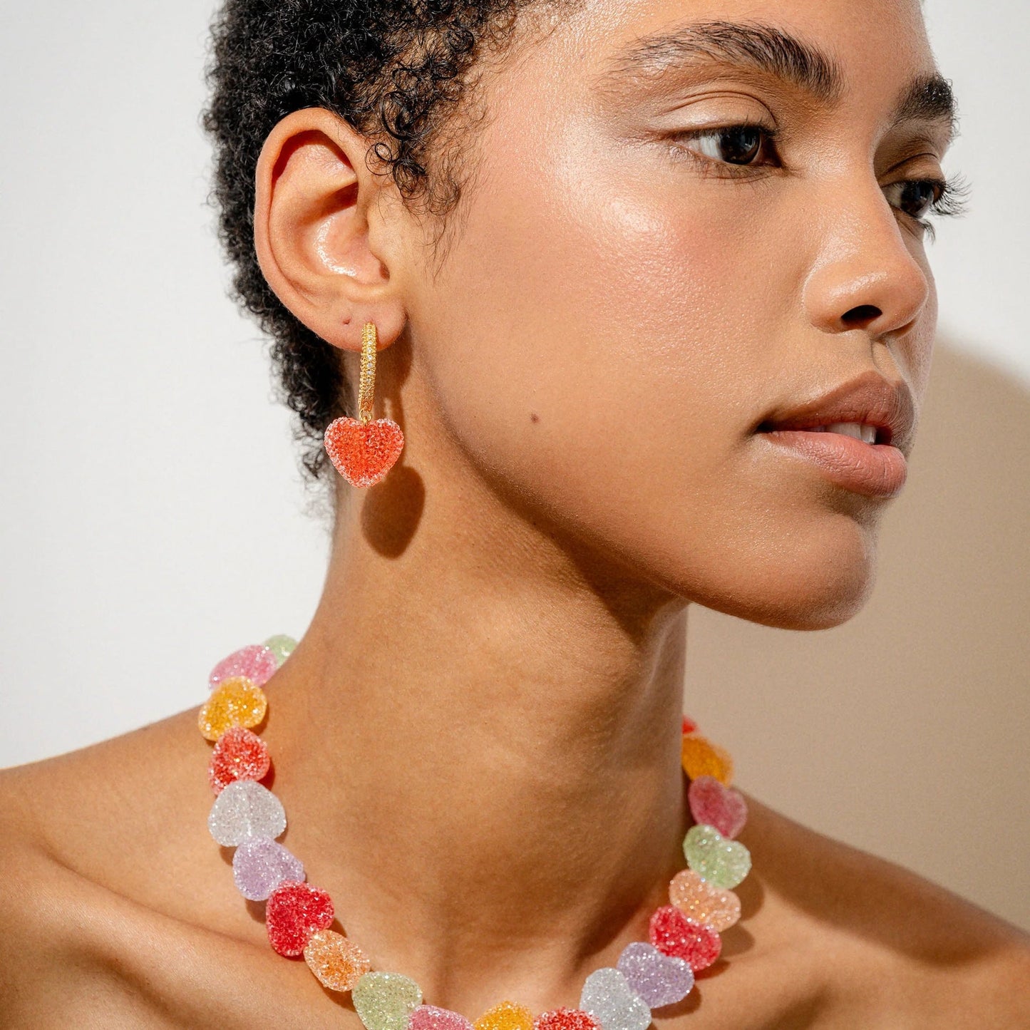 Sugar Coated Heart Drop Earrings Shop name