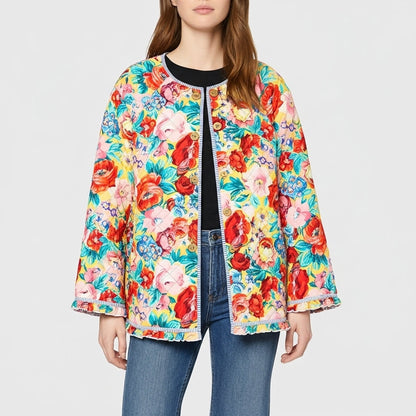 Blossom Burst Quilted Coat - Koda Store - Free Shipping