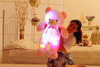 Creative Light Up LED Teddy Bear Stuffed Animals Plush Toy Colorful Glowing Christmas Gift For Kids Pillow - Koda Store - Free Shipping