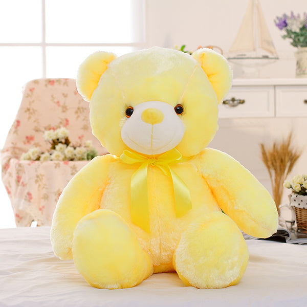 Creative Light Up LED Teddy Bear Stuffed Animals Plush Toy Colorful Glowing Christmas Gift For Kids Pillow - Koda Store - Free Shipping