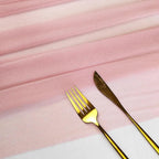 Whimsical Chiffon Table Runner - Blush Pink - Koda Fashion & Decor - Free Shipping