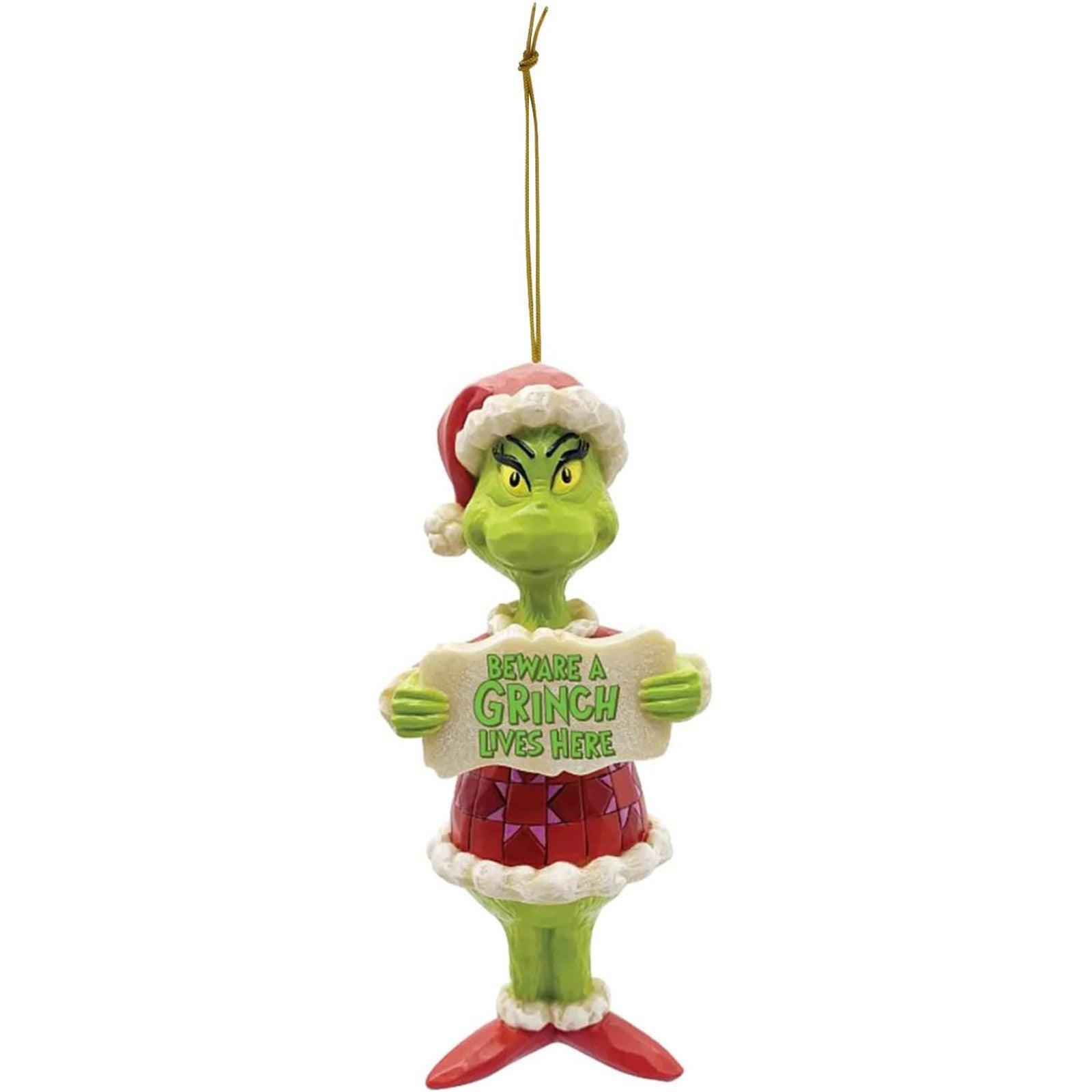 Grinch by Jim Shore - Beware a Grinch Ornament - Koda Fashion & Decor - Free Shipping