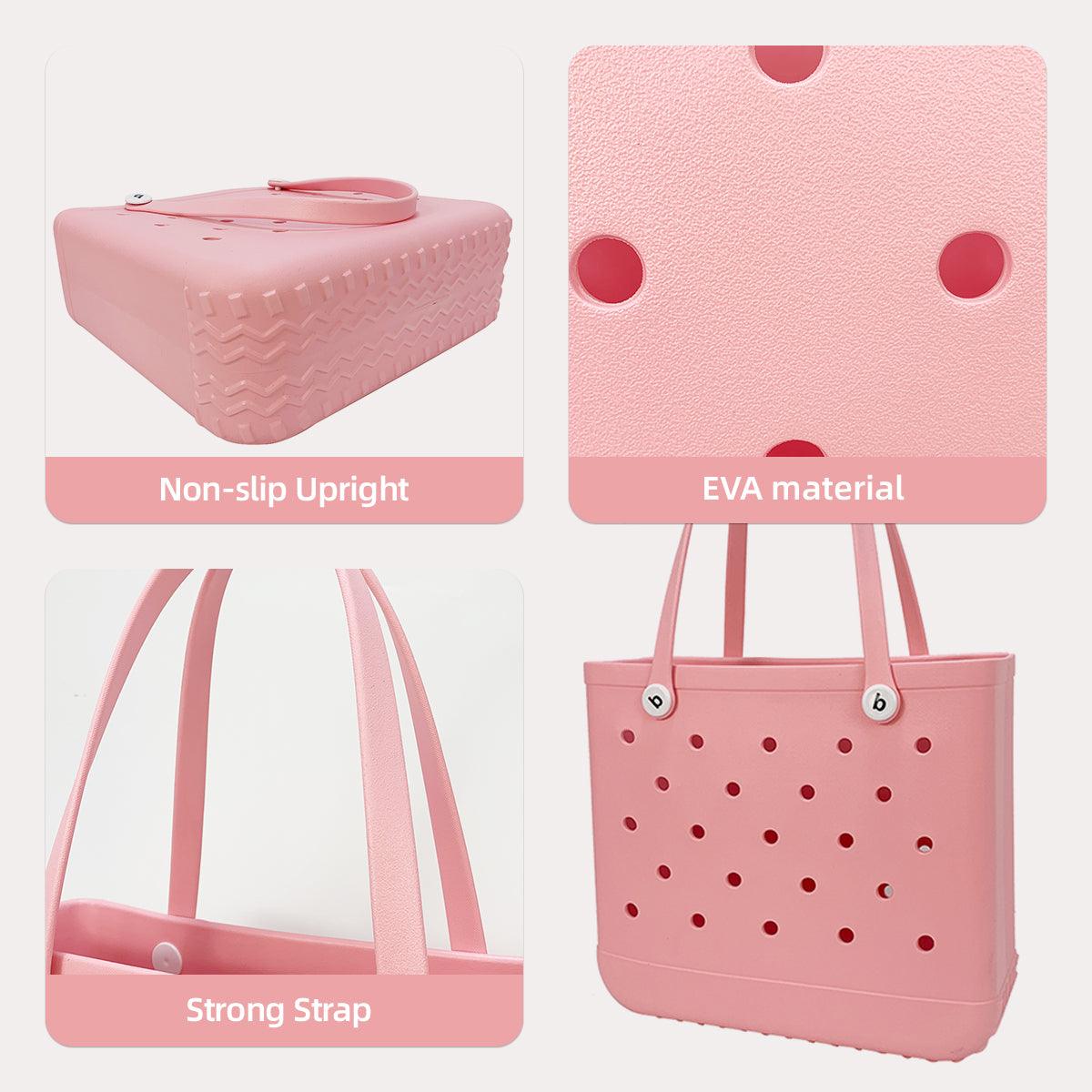 Pink Waterproof EVA Beach Bag - Medium