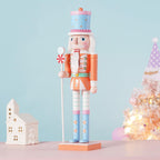 Pastel Nutcracker Soldier Orange 25cm - Koda Fashion & Decor - Free Shipping