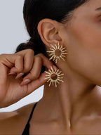 Celestial Sun Flower Earrings - Koda Fashion & Decor - Free Shipping