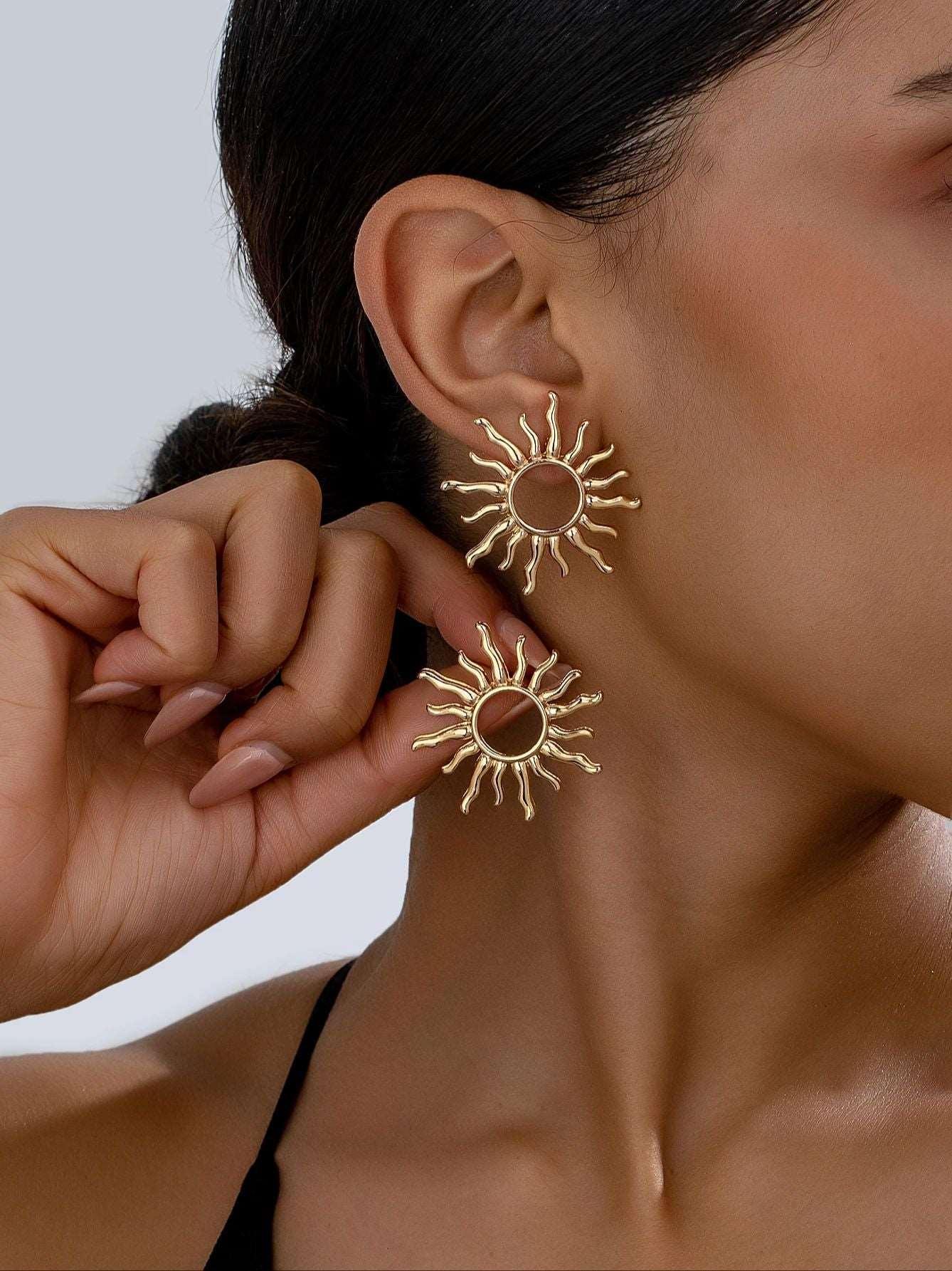 Celestial Sun Flower Earrings - Koda Fashion & Decor - Free Shipping