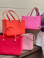 Beach Escape EVA Tote Bag in Pink - Extra Large - Koda Store - Free Shipping