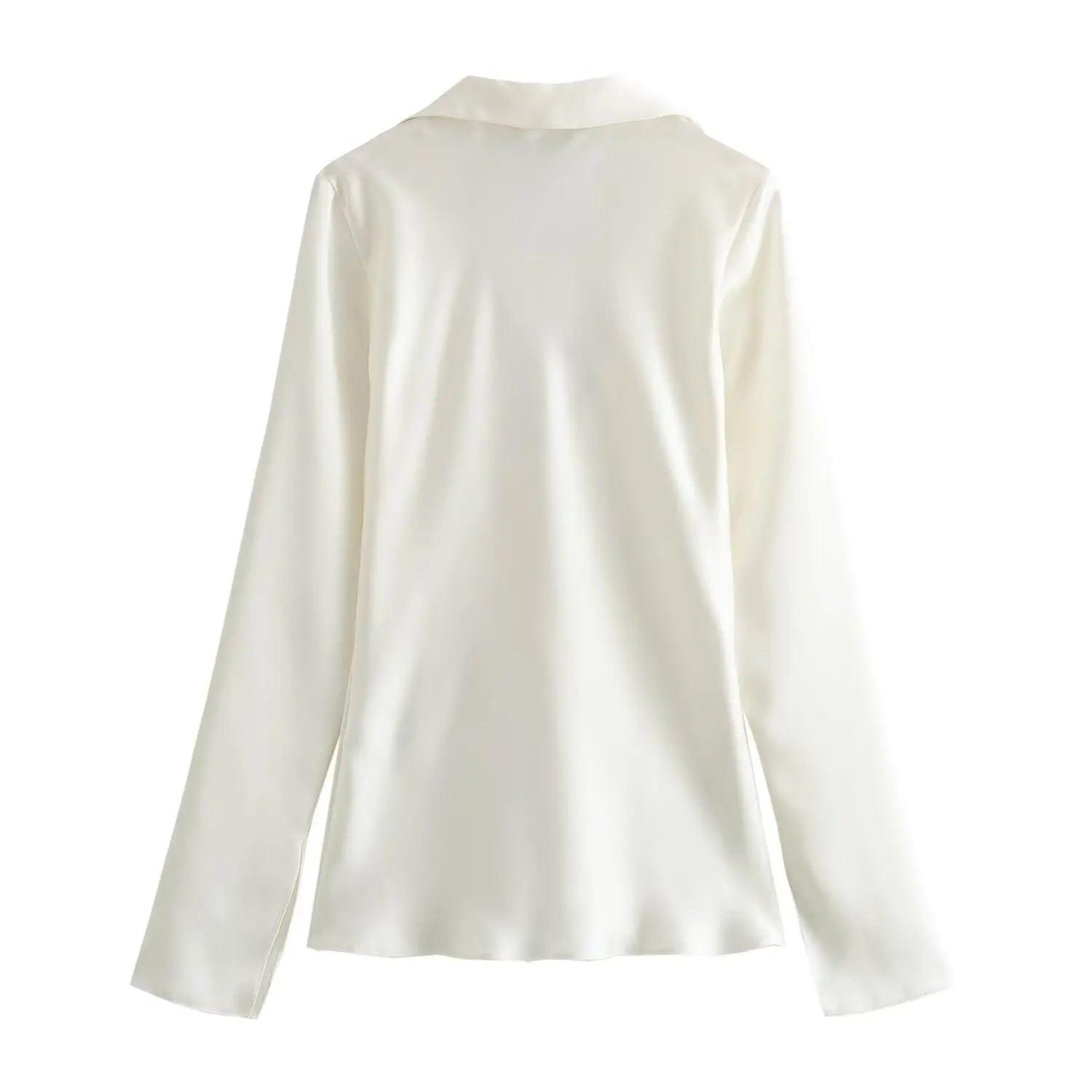 Zara Tie-Front Shirt - White.