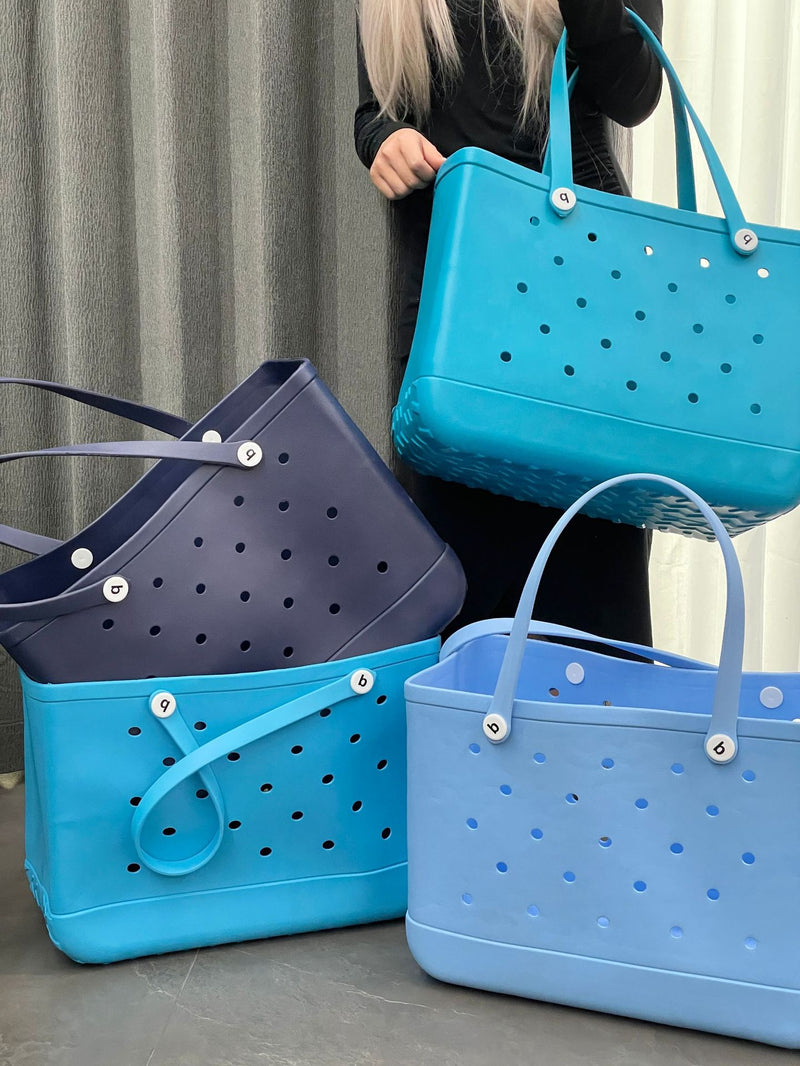 Beach Escape EVA Tote Bag in Turquoise - Extra Large - Koda Store - Free Shipping