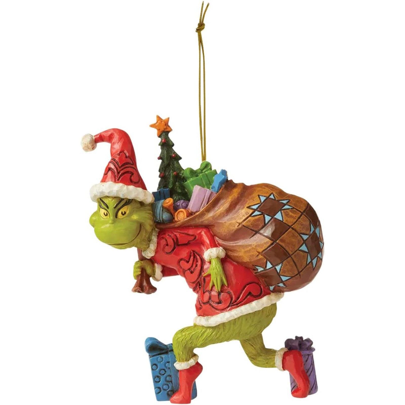 Grinch by Jim Shore - Stealing Christmas Presents Ornament - Koda Fashion & Decor - Free Shipping