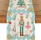 Pastel Nutcracker Table Runner - Blue - Koda Fashion & Decor - Free Shipping