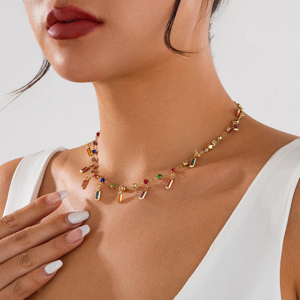 Crystal Choker- Gold - Koda Fashion & Decor - Free Shipping