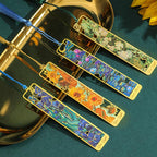 Gold Hollow Van Gogh & Monet Famous Art Inspired Metal Tassel Bookmark - Koda Store - Free Shipping