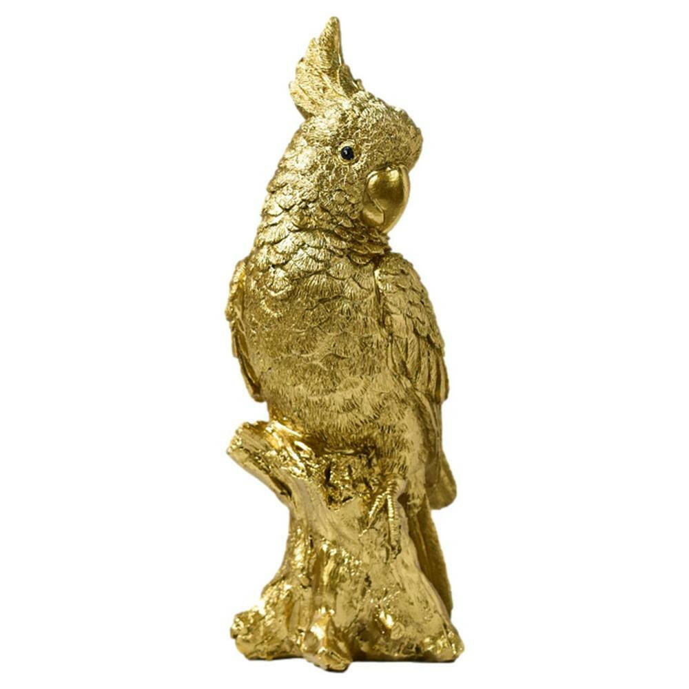 Gold Cockatoo Statue | Cultivated Charm For Your Closet & Crib | Free Global Shipping & 30 Day Returns | Women's apparel, jewellery, bags, eclectic home decor & gifting | Checkout Securely with Afterpay & PayPal.