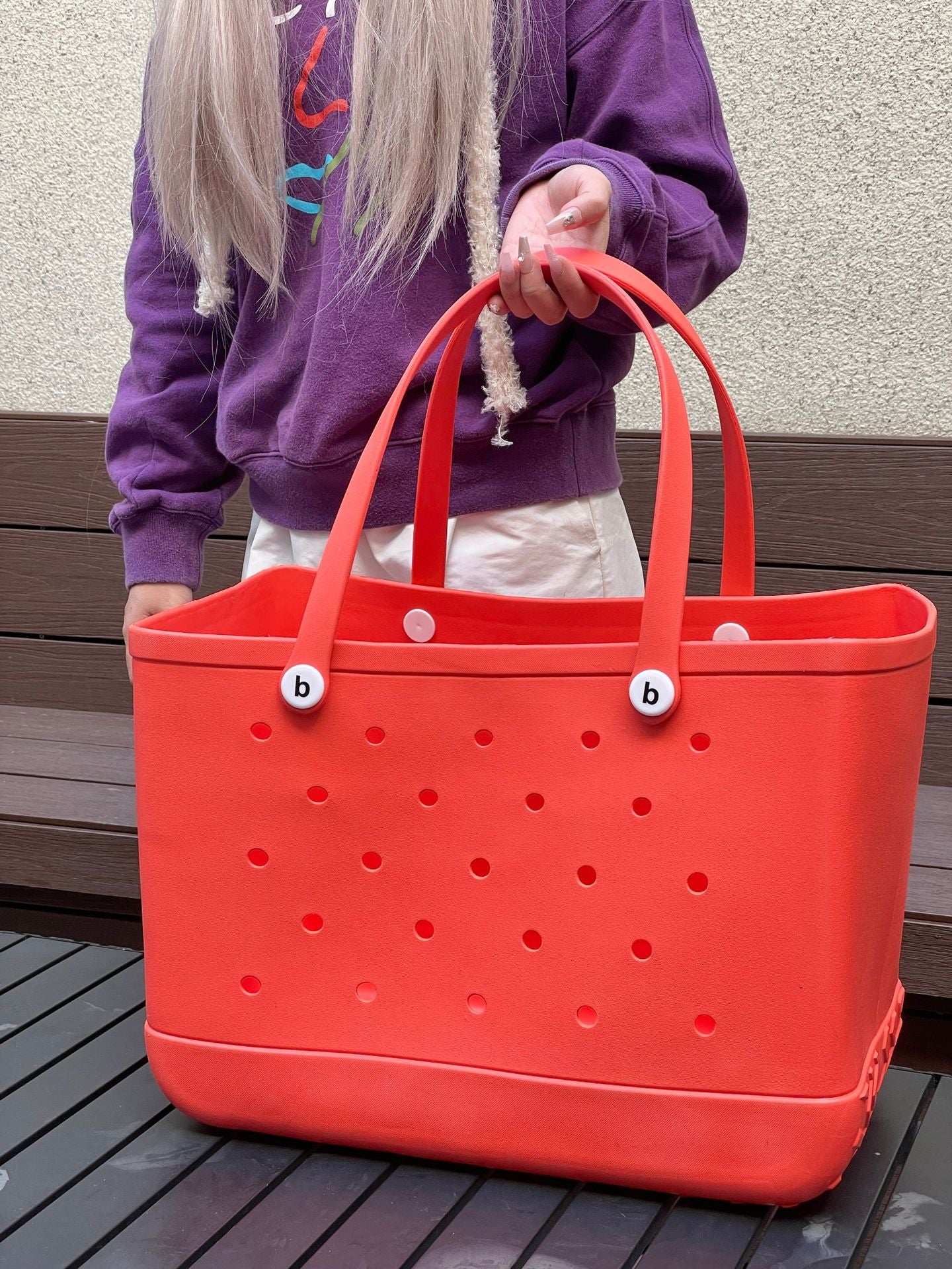 Premium Waterproof EVA Beach Tote Bag - Extra Large Koda Tote Bag- Red - Koda Store