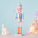 Pastel Nutcracker Soldier Blue 25cm - Koda Fashion & Decor - Free Shipping