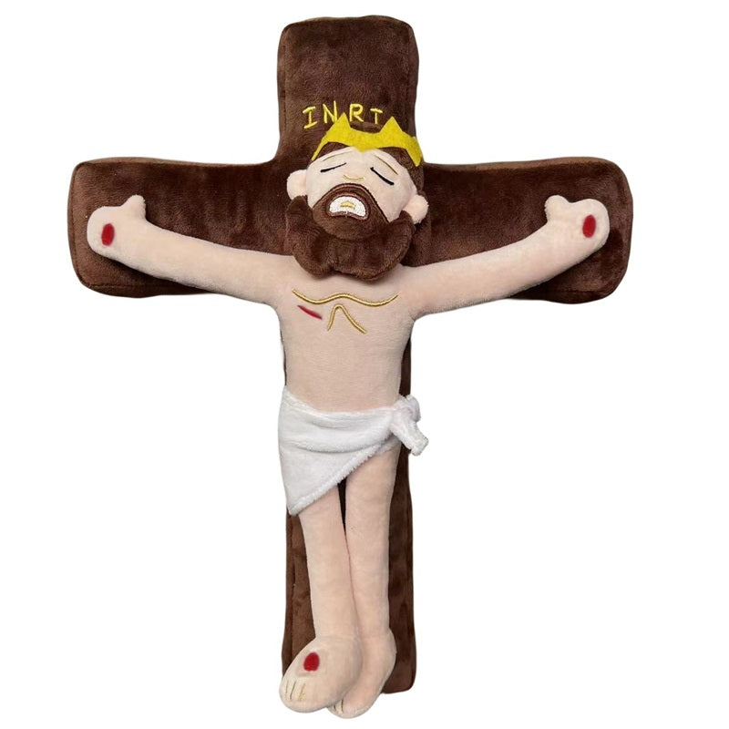 Jesus on Crucifix Plush Doll - Koda Fashion & Decor - Free Shipping