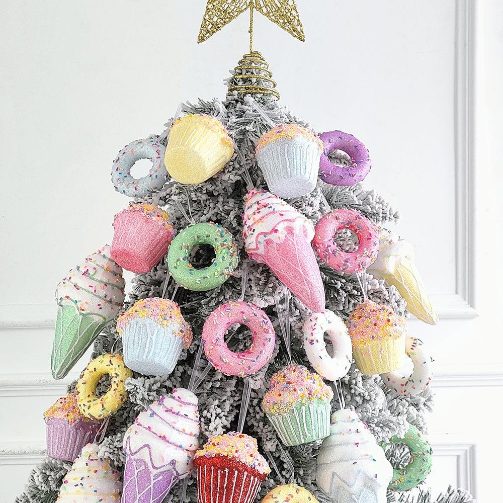 Colourful Cupcakes Christmas Tree Ornaments - Koda Fashion & Decor - Free Shipping