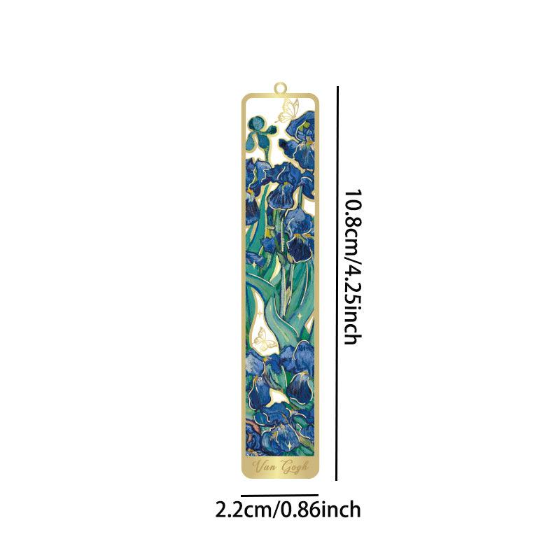 Gold Hollow Van Gogh & Monet Famous Art Inspired Metal Tassel Bookmark - Koda Fashion & Decor - Free Shipping