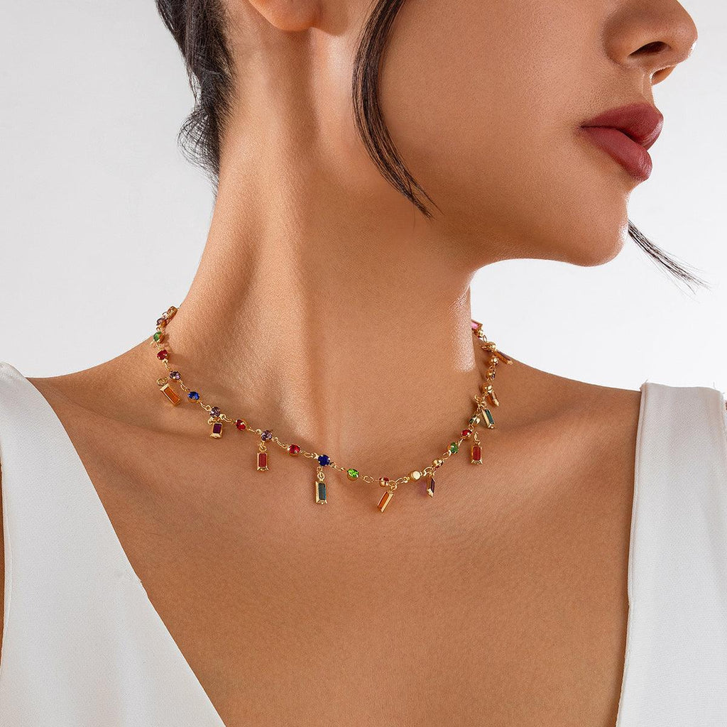 Crystal Choker- Gold - Koda Fashion & Decor - Free Shipping