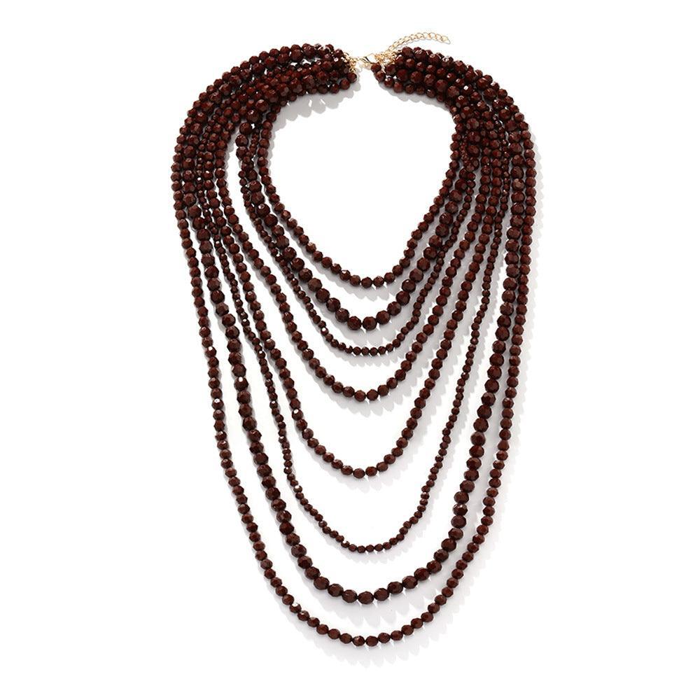 Cascading Faceted Beads Necklace - Koda Fashion & Decor - Free Shipping