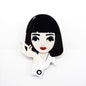 Uma Thurman Acrylic Brooch - Koda Fashion & Decor - Free Shipping