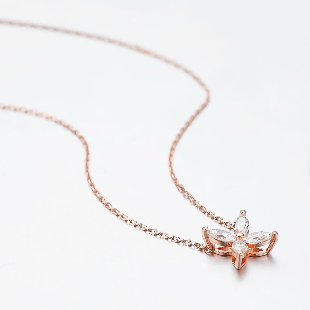 Elodi Moissanite Pendant Necklace in Sterling Silver