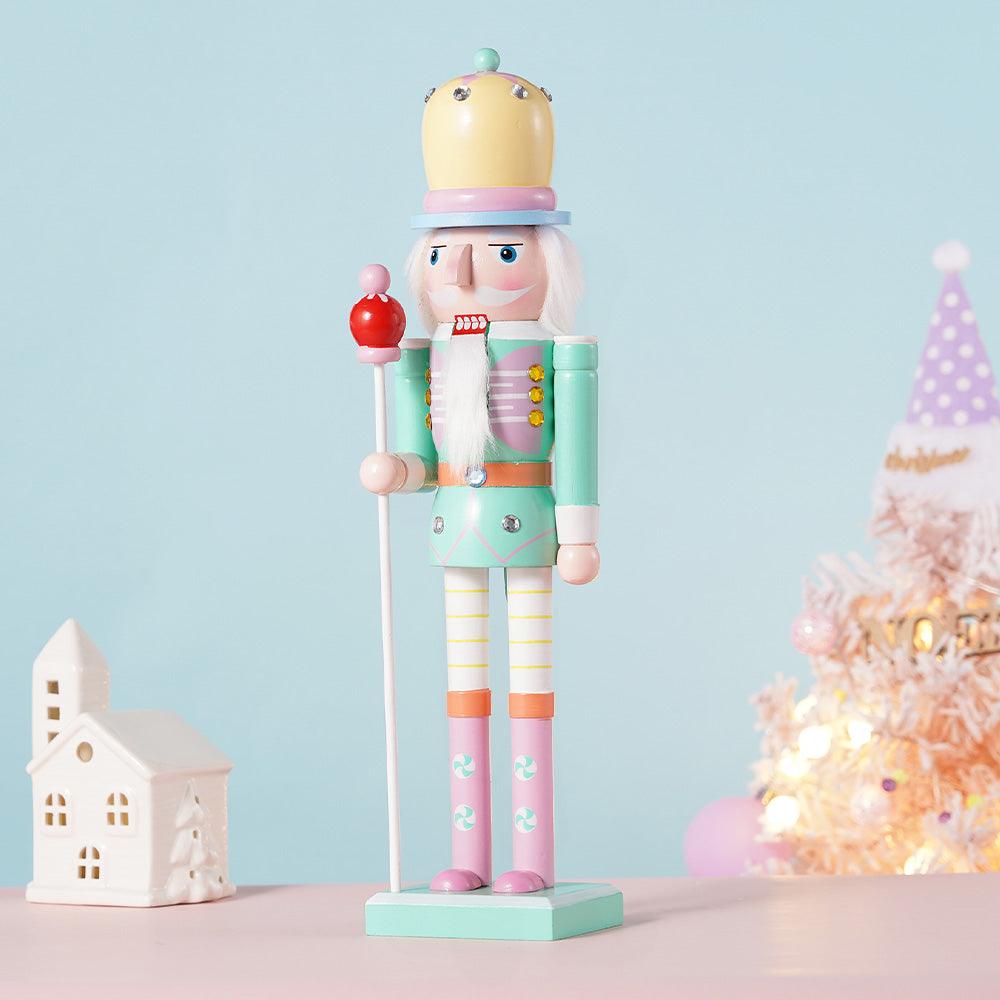 Pastel Nutcracker Soldier Green 25cm - Koda Fashion & Decor - Free Shipping