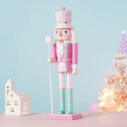Pastel Nutcracker Soldier Pink 25cm - Koda Fashion & Decor - Free Shipping