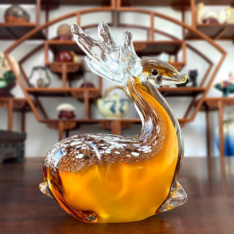Hand-Blown Glass Sika Deer Ornament - Koda Fashion & Decor - Free Shipping