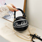 Women's Soccer Ball Crossbody Bag With Chain - Koda Store - Free Shipping
