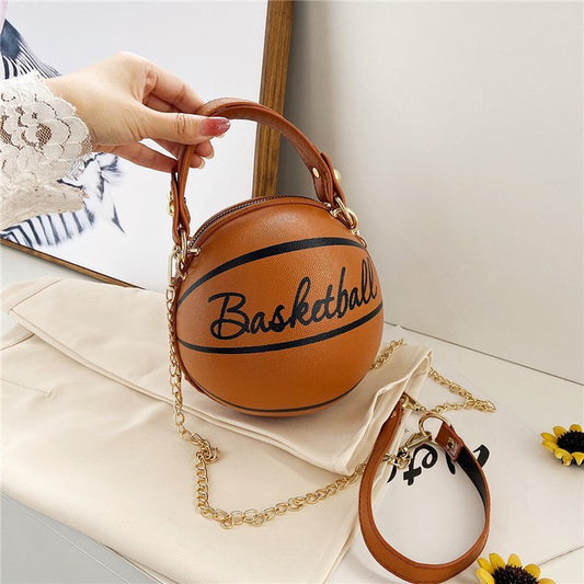 Women's Soccer Ball Crossbody Bag With Chain - Koda Store - Free Shipping