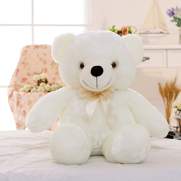 Creative Light Up LED Teddy Bear Stuffed Animals Plush Toy Colorful Glowing Christmas Gift For Kids Pillow - Koda Store - Free Shipping