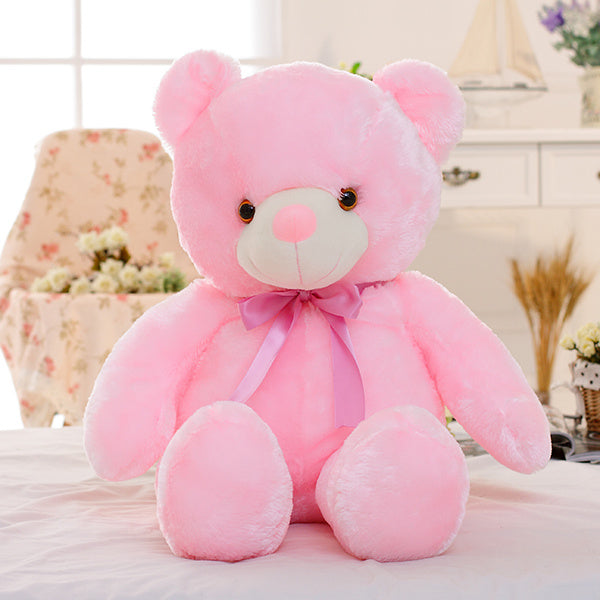 Creative Light Up LED Teddy Bear Stuffed Animals Plush Toy Colorful Glowing Christmas Gift For Kids Pillow - Koda Store - Free Shipping