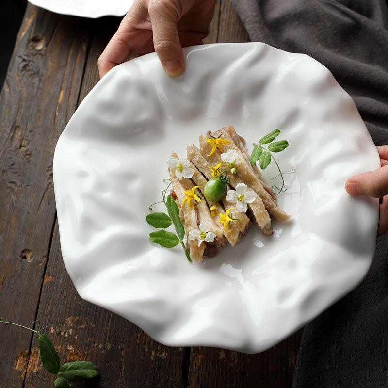 Irregular Ceramic Serving Platter - Koda Fashion & Decor - Free Shipping