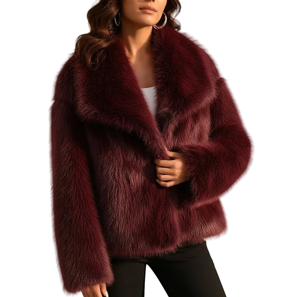 Alpine Plush Oversized Coat - Faux Fur Frost Fashion - Koda Store - Free Shipping