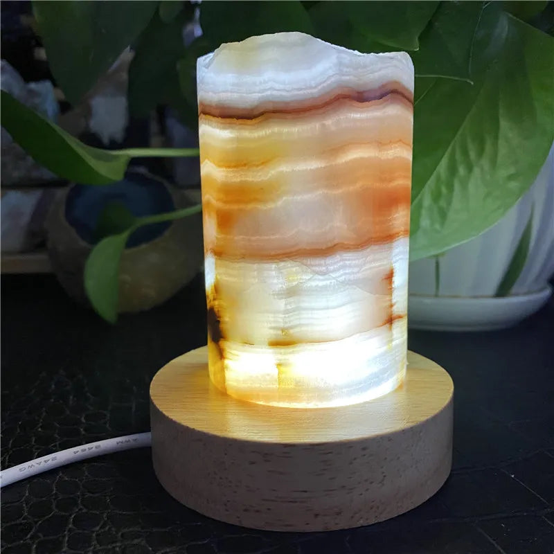 Natural Quartz Crystal Afghanistan jade Stone Crystal Lamp Home Feng Shui decoration - Koda Store - Free Shipping