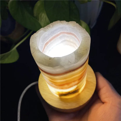 Natural Quartz Crystal Afghanistan jade Stone Crystal Lamp Home Feng Shui decoration - Koda Store - Free Shipping