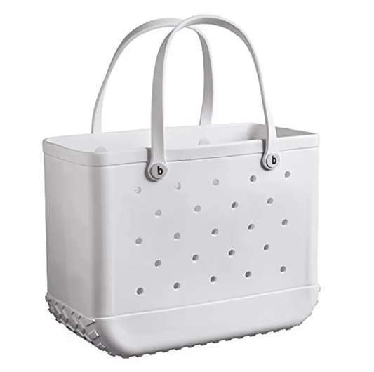 White Waterproof EVA Beach Bag XL - Koda Fashion & Decor - Free Shipping