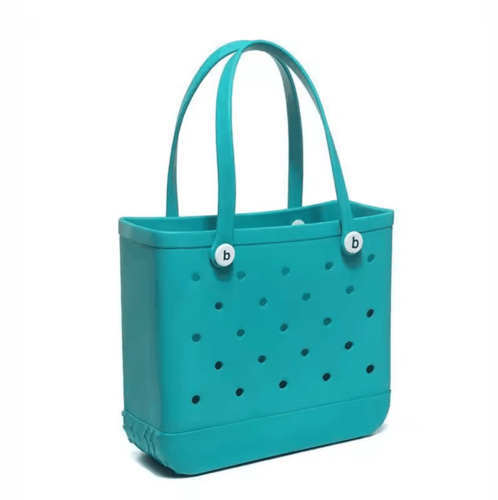 Turquoise Waterproof EVA Beach Bag - Medium