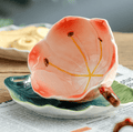 Hibiscus Ceramic Teacup & Saucer Set- Pink - Koda Store - Free Shipping