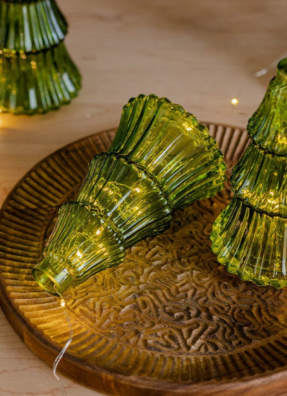 Glass Christmas Tree Vase Shop name