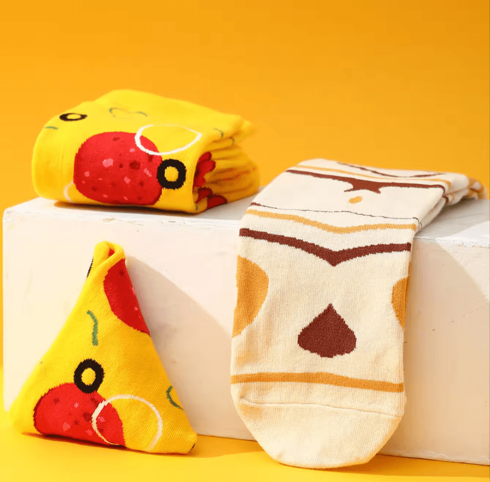 Pizza Box Socks 4 Pack Koda Fashion & Decor