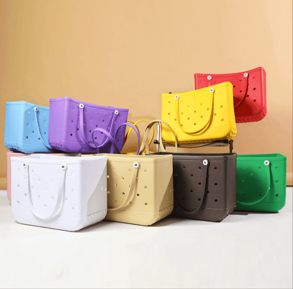 White Waterproof EVA Beach Bag XL - Koda Fashion & Decor - Free Shipping